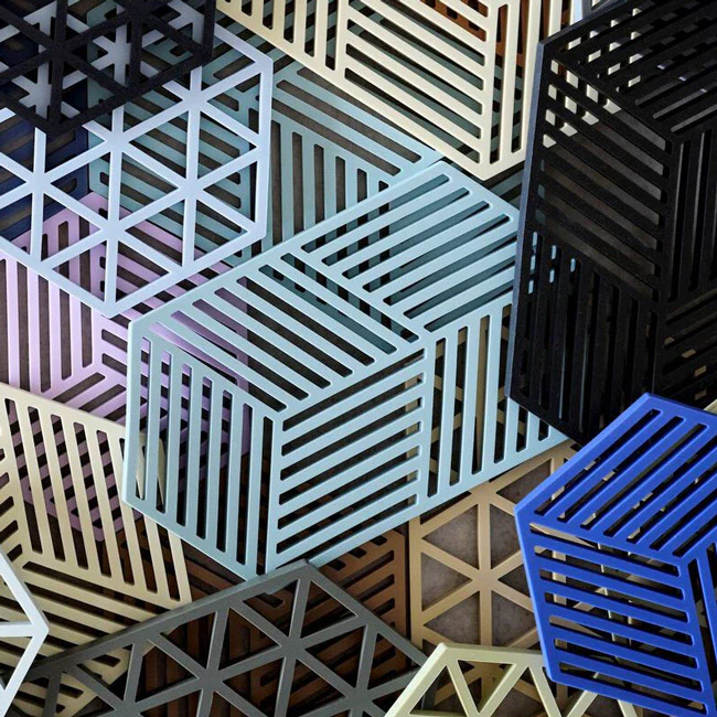 Hexagon Trivet Large - Fog Blue - Image 8