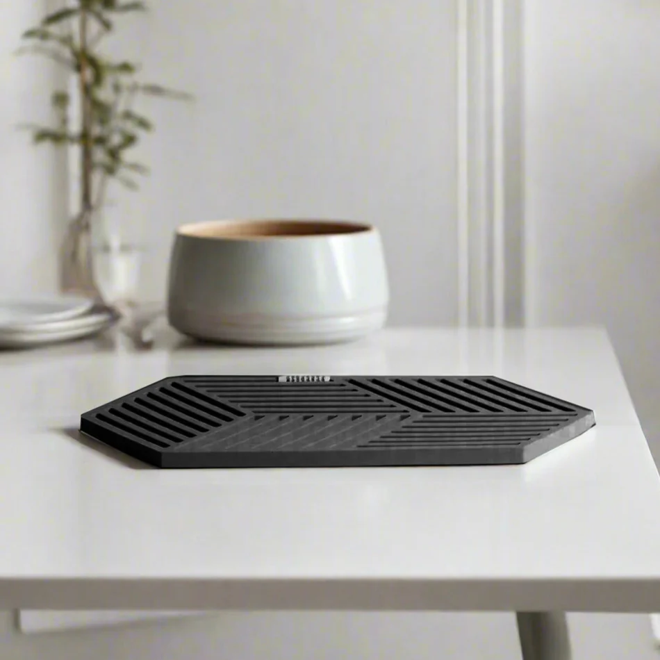 Hexagon Trivet Large - Black - Image 2