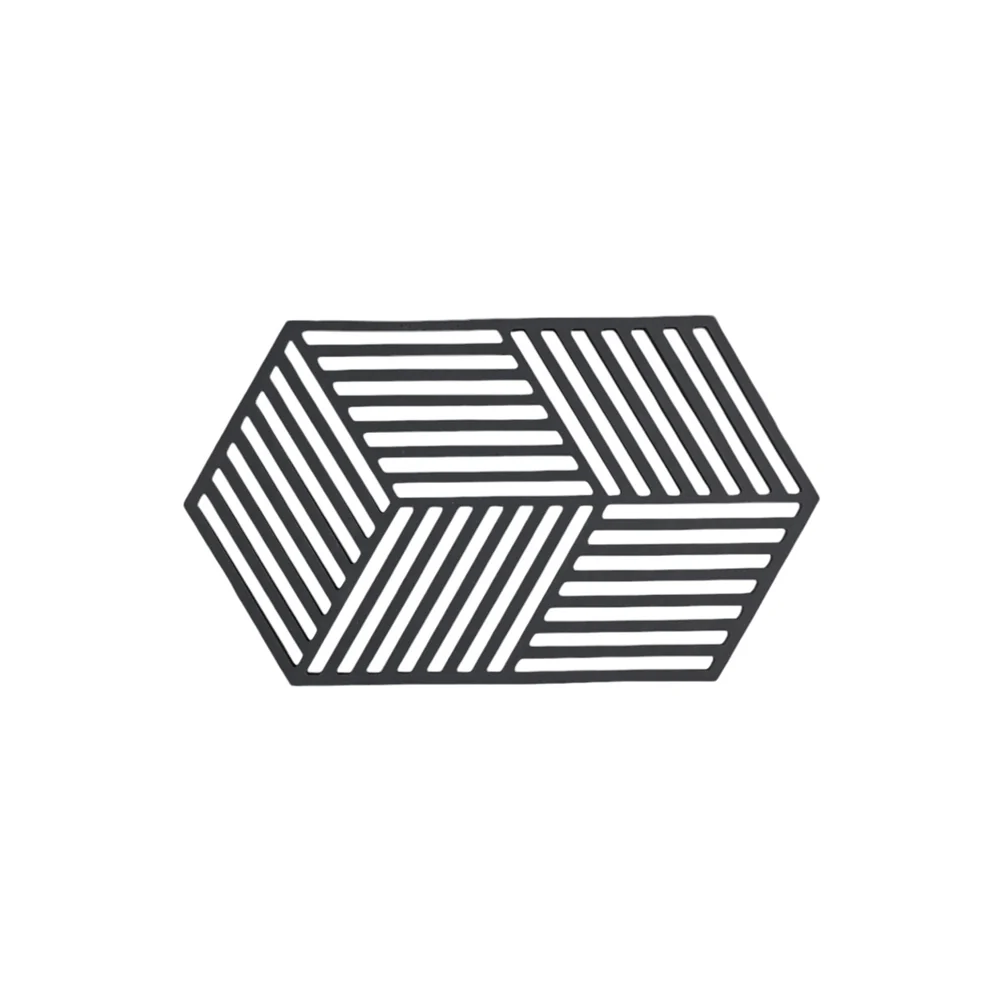 Hexagon Trivet Large - Black - Image 3