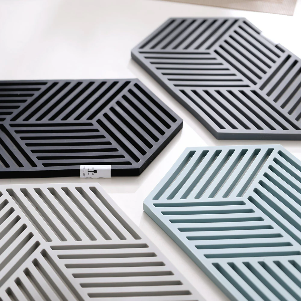Hexagon Trivet Large - Cool Grey - Image 7