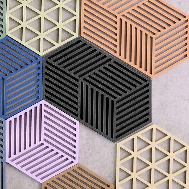 Hexagon Trivet Large - Black - Image 6