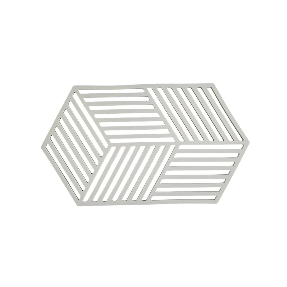 Hexagon Trivet Large - Warm Grey - Image 3