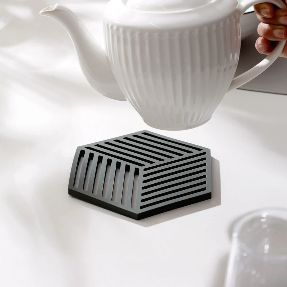 Hexagon Trivet - Olive Green - Image 2