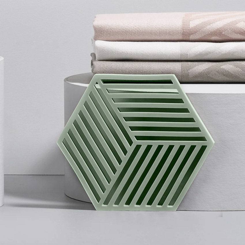 Hexagon Trivet - Olive Green - Image 4
