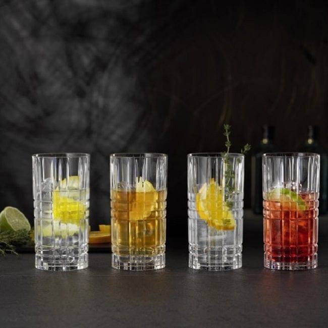 Highland Square Long Drink Glasses 375ml, Set of 6 - Image 3