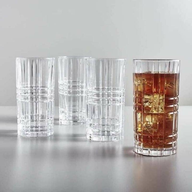 Highland Square Long Drink Glasses 375ml, Set of 6 - Image 4