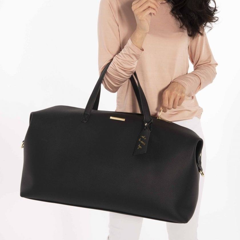 Holdall Weekend Duffel Bag Large - Black - Image 7