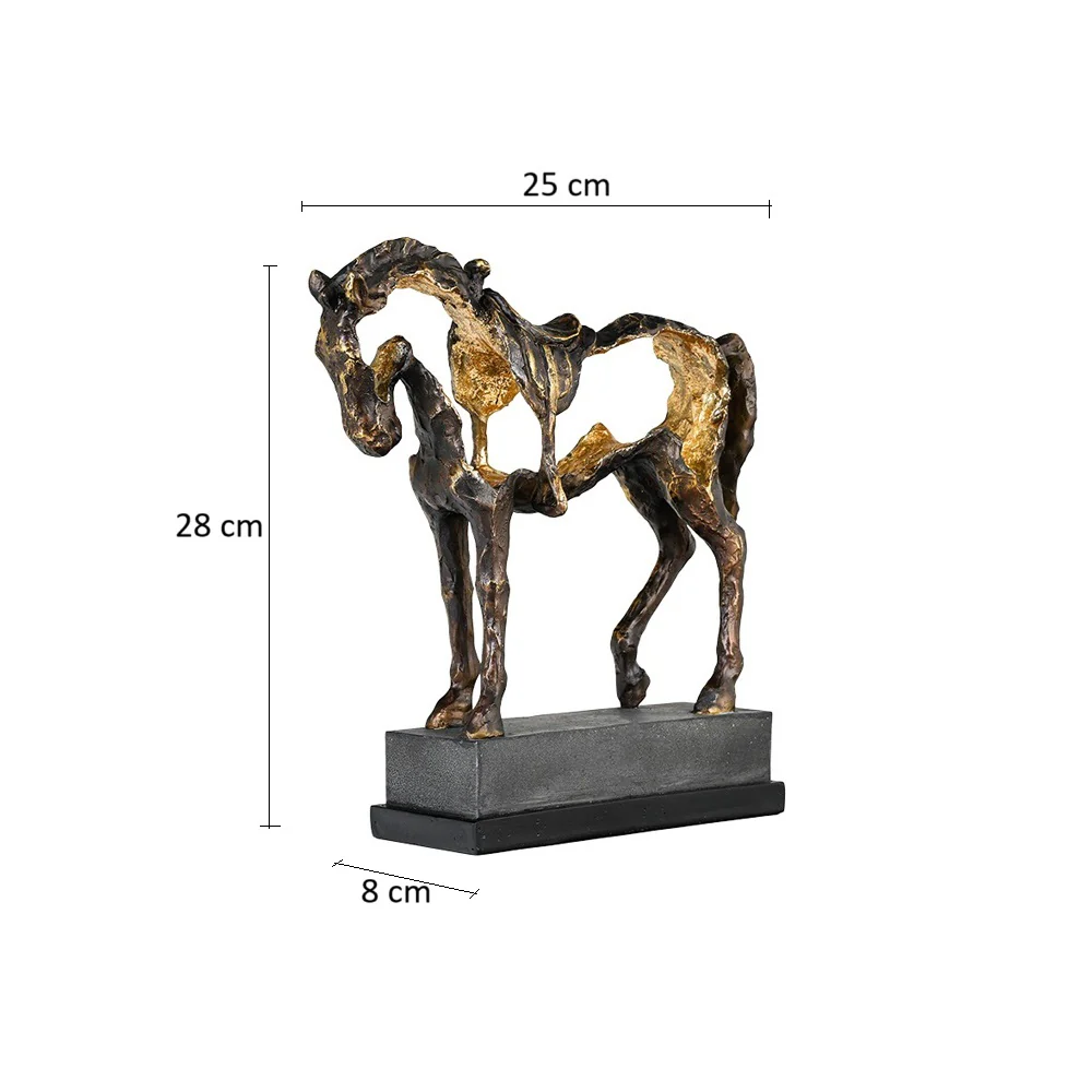 Hollow Horse Sculpture Large - Charcoal - Image 8