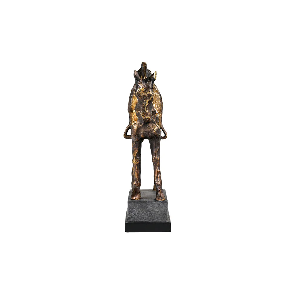 Hollow Horse Sculpture Large - Charcoal - Image 9