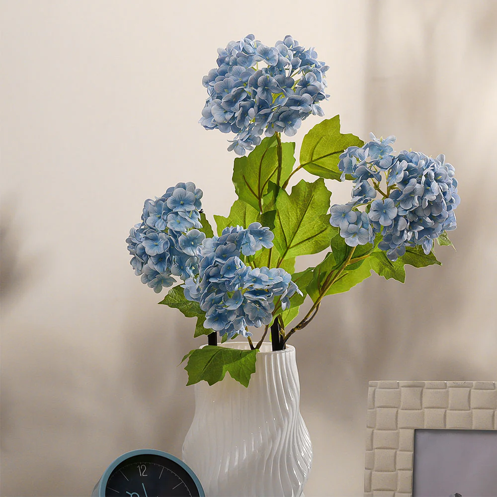 Hortensia Faux Stem - Sky Blue - Image 4