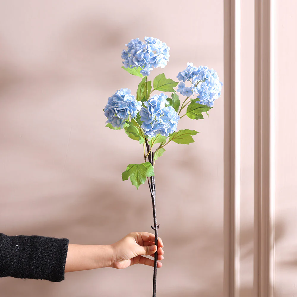 Hortensia Faux Stem - Sky Blue - Image 5