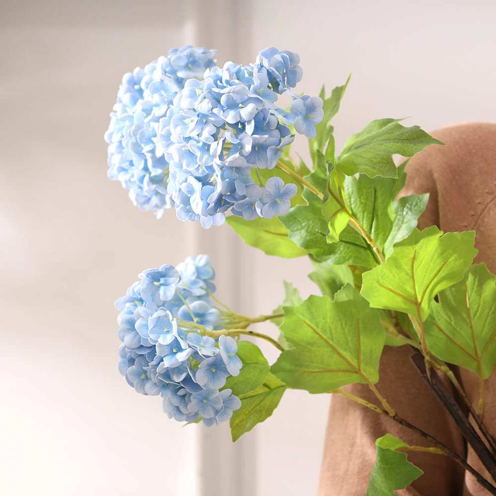 Hortensia Faux Stem - Sky Blue - Image 6