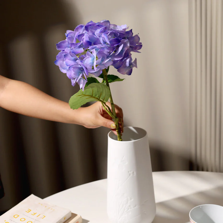 Hydrangea Faux Stem - Amethyst - Image 2