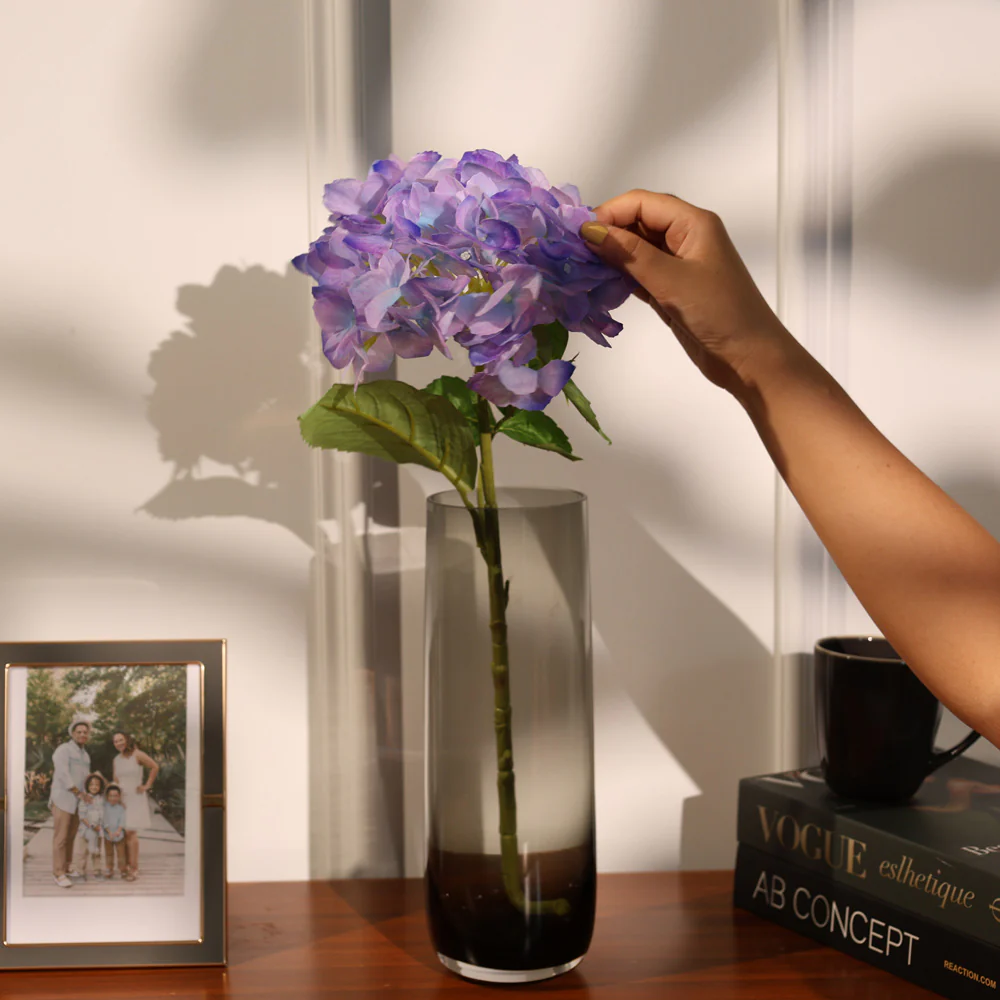 Hydrangea Faux Stem - Amethyst - Image 4