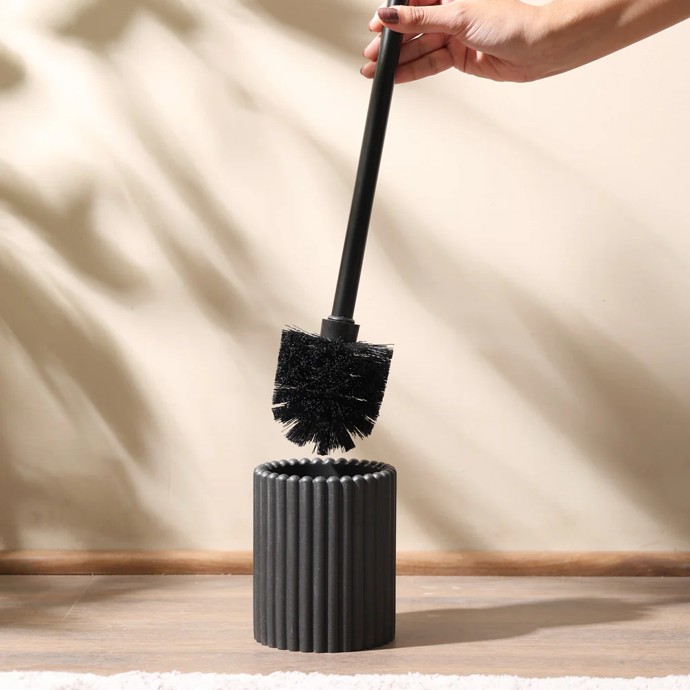 Ibaki Toilet Brush Holder - Speckled Black - Image 2