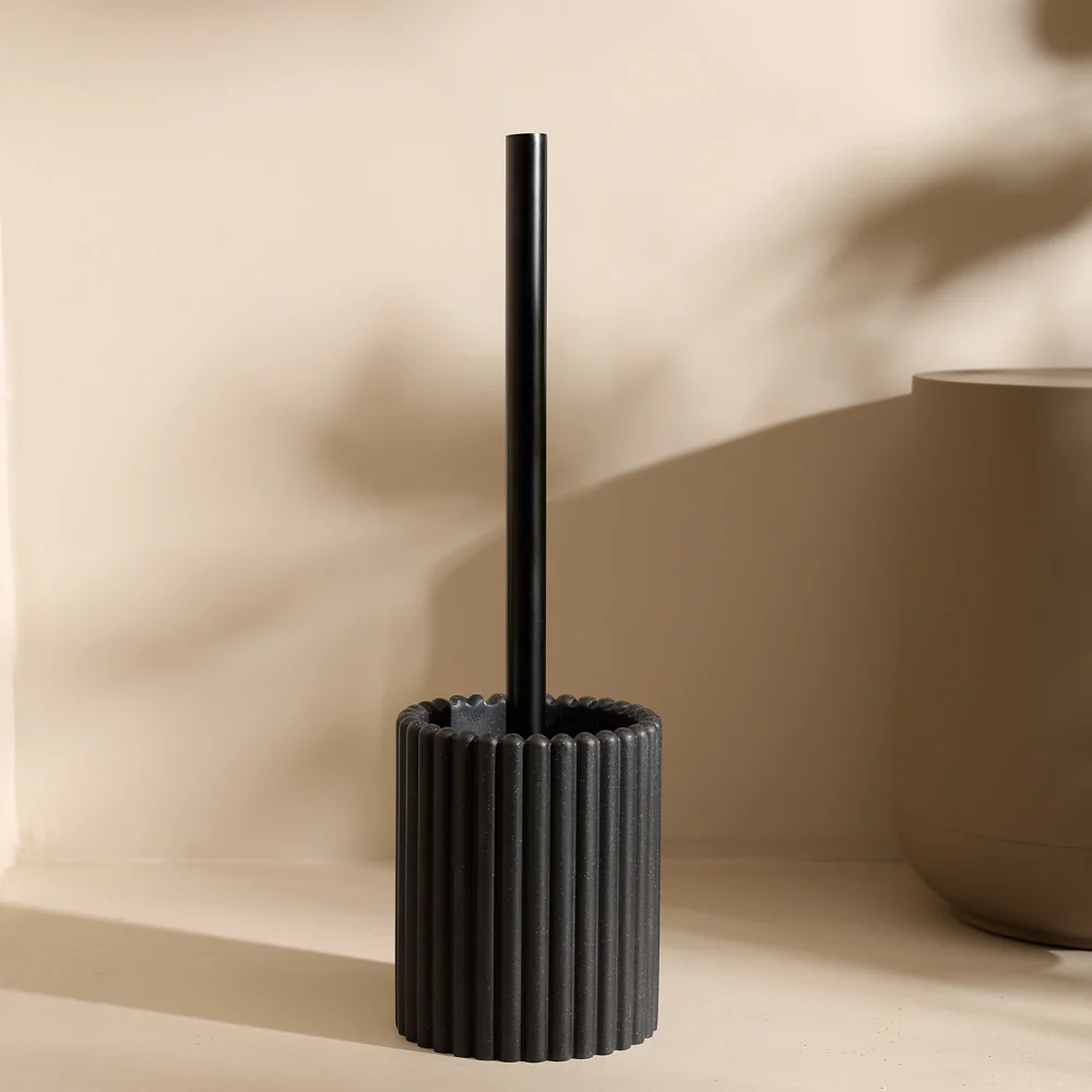 Ibaki Toilet Brush Holder - Speckled Black - Image 4