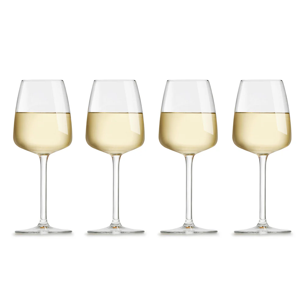 Indigo White Wine Glasses 310ml, Set of 4 - Image 3