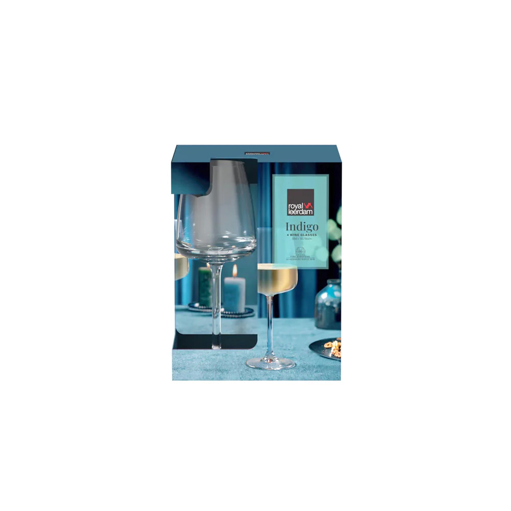 Indigo White Wine Glasses 310ml, Set of 4 - Image 7