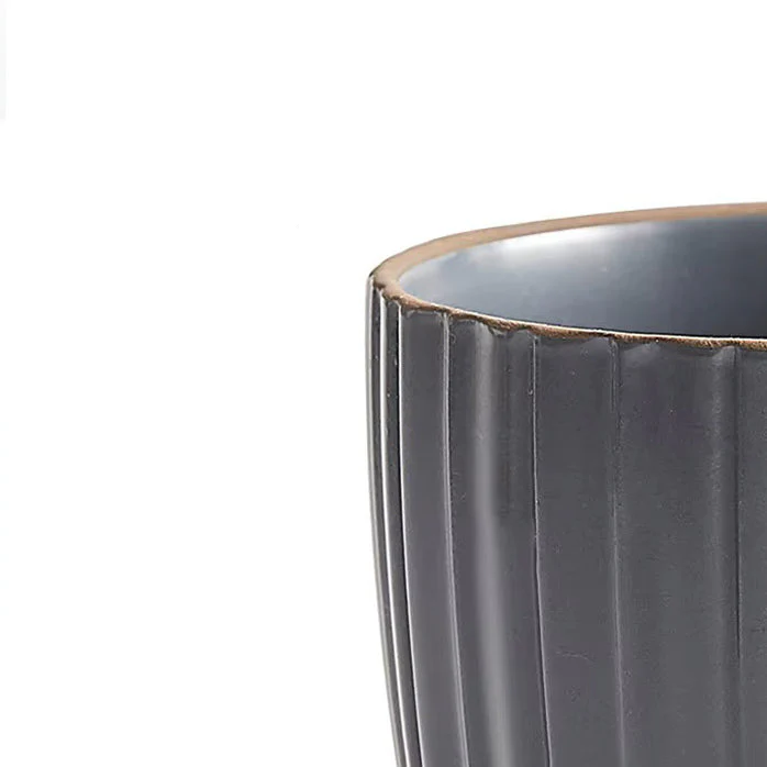 Isla Ceramic Coffee Mug - Dark Grey - Image 4