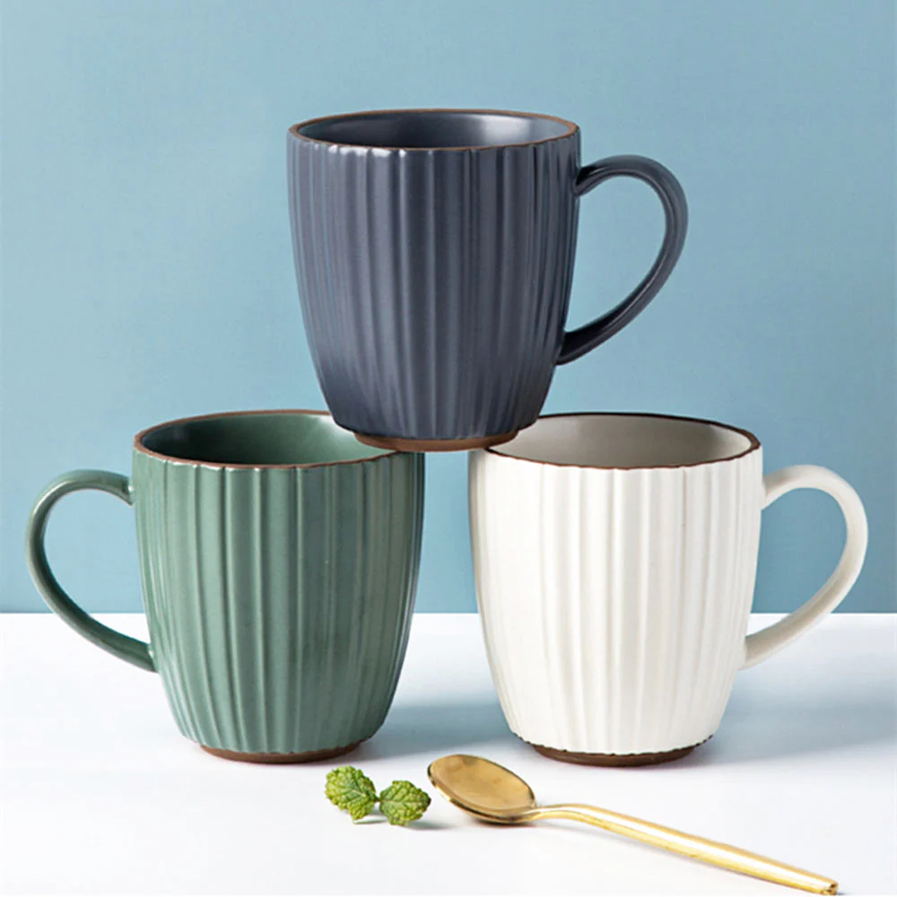 Isla Ceramic Coffee Mug - Dark Grey - Image 5