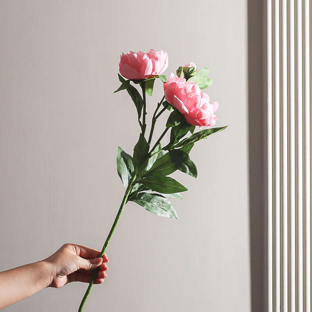 Itoh Peony Faux Stem - Dark Pink - Image 2