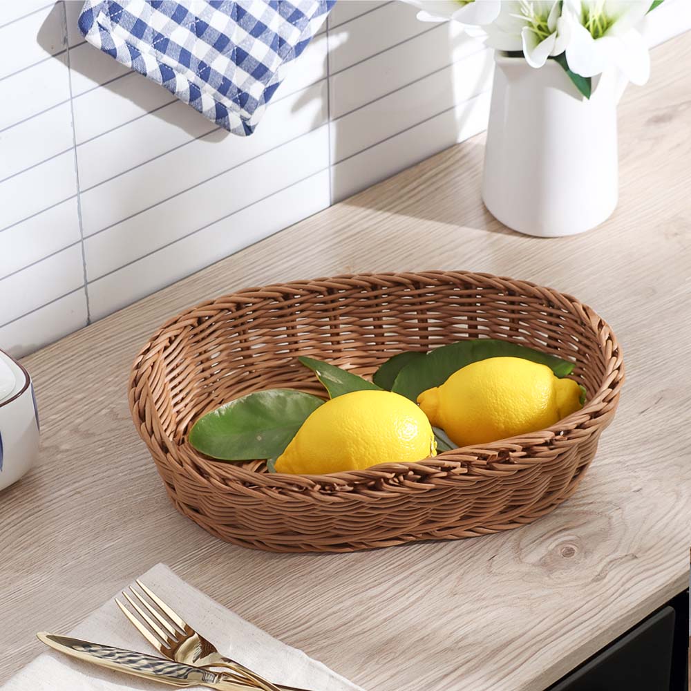 Jada Oval Basket Medium - Khaki - Image 2