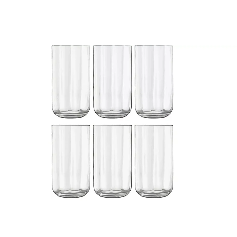Jazz Long Drink Glasses 450ml, Set of 6 - Image 3