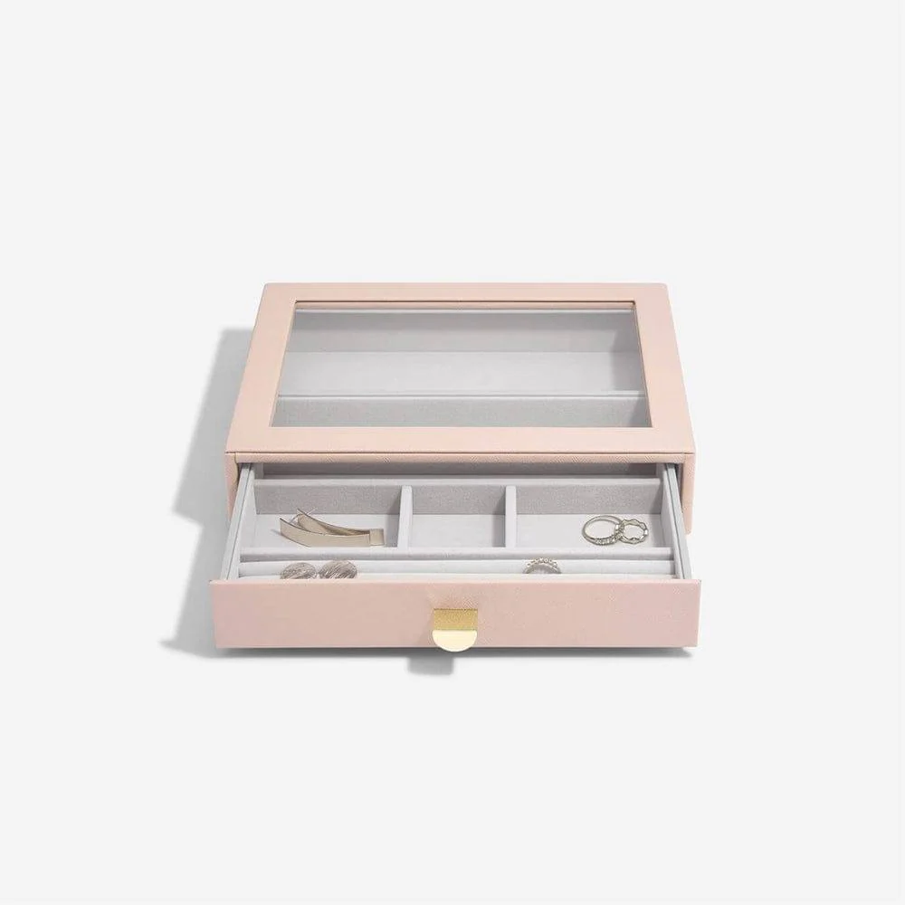 Jewellery Box Triple Drawers Medium - Blush Pink - Image 4