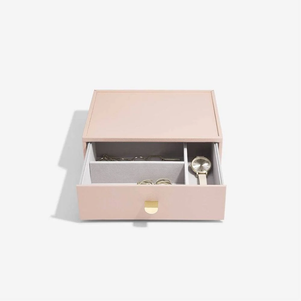 Jewellery Box Triple Drawers Medium - Blush Pink - Image 5