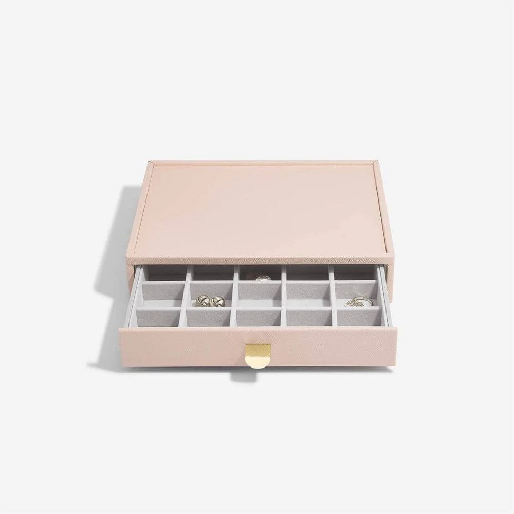 Jewellery Box Triple Drawers Medium - Blush Pink - Image 6