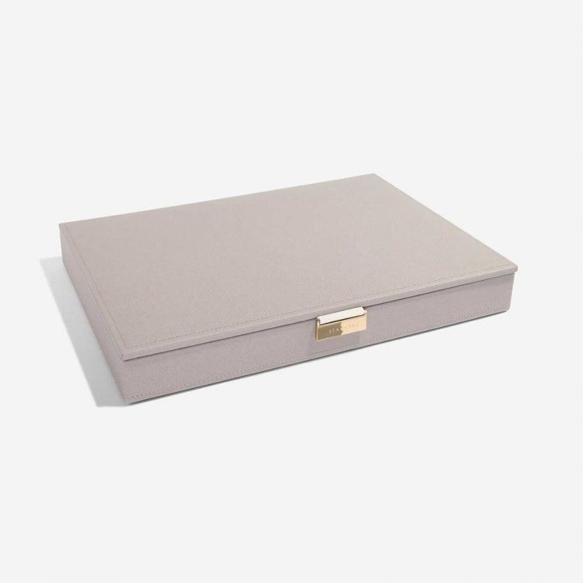 Jewellery Box with Lid Large - Taupe - Image 4
