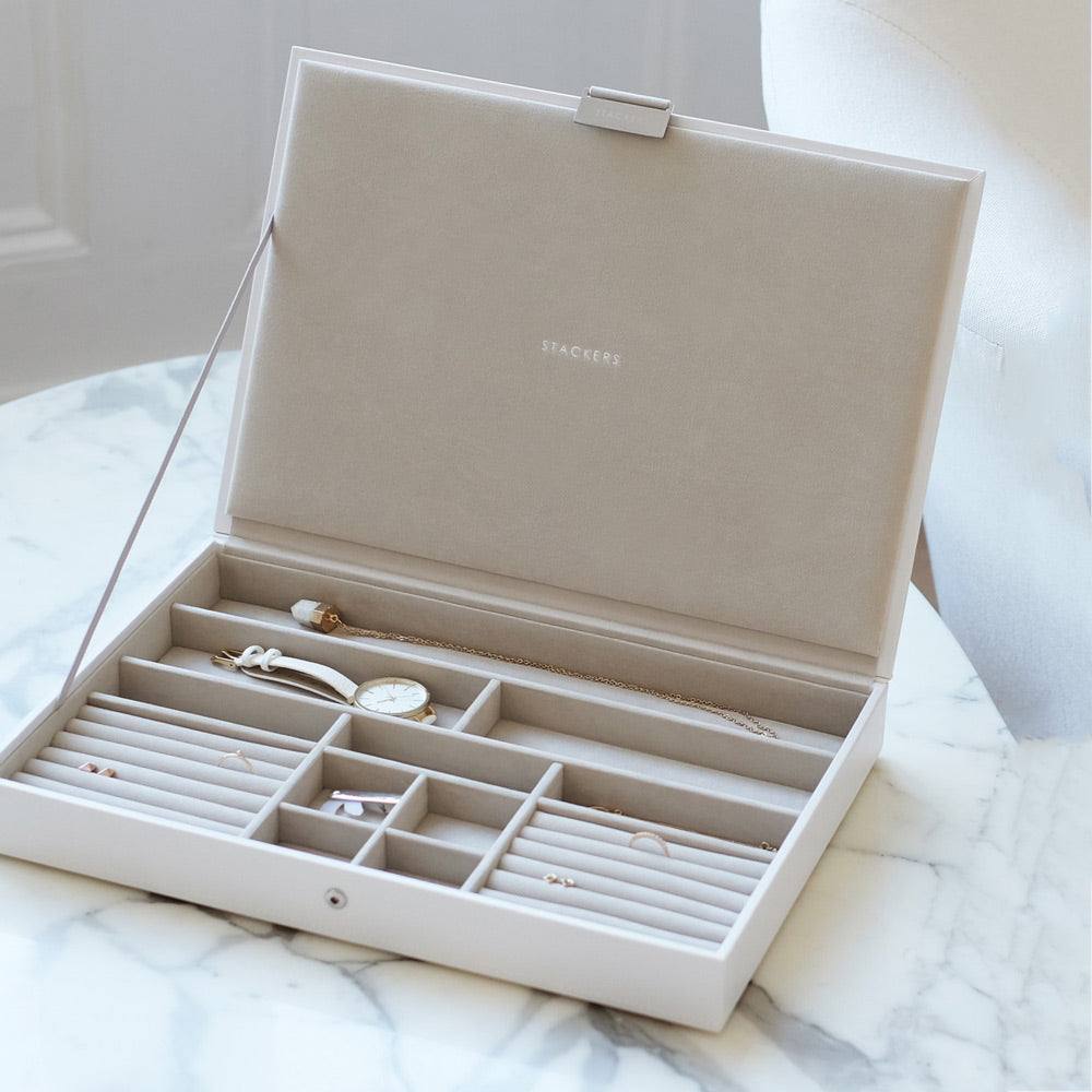 Jewellery Box with Lid Large - White