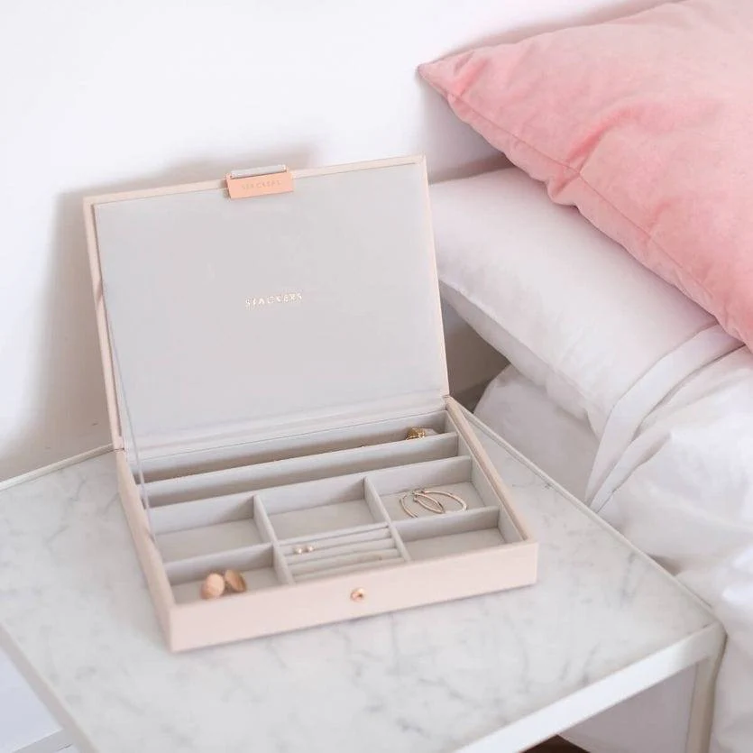 Jewellery Box with Lid Medium - Blush Pink - Image 3