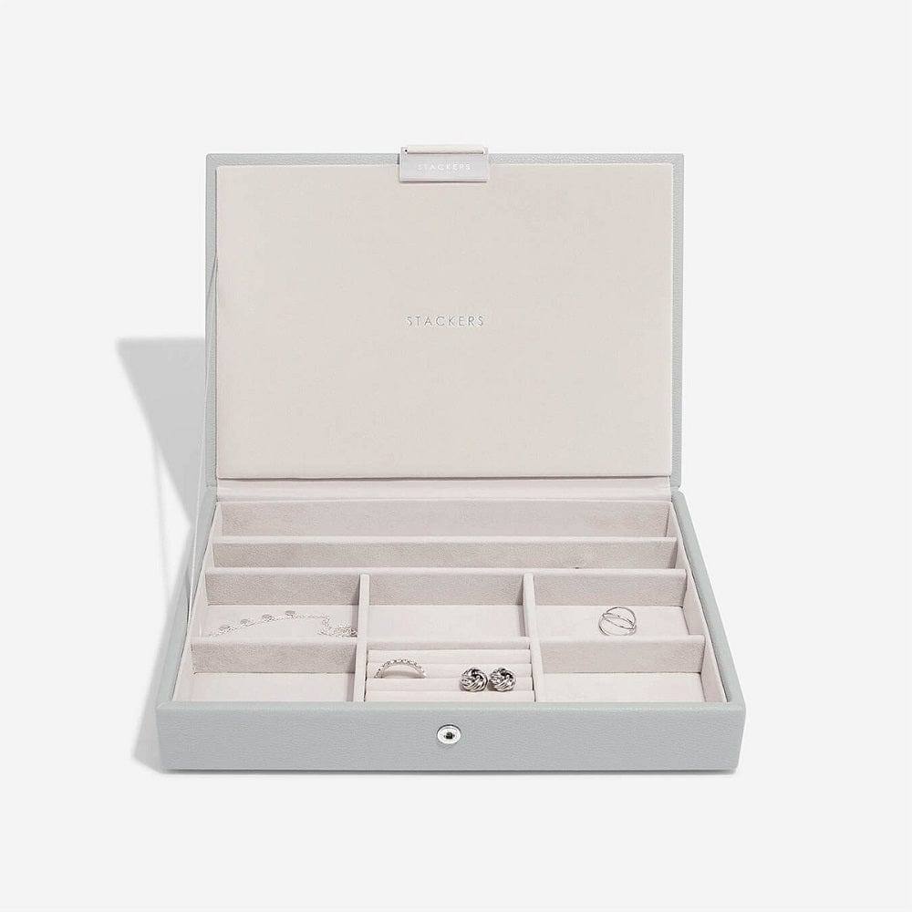 Jewellery Box with Lid Medium - Pebble Grey - Image 2