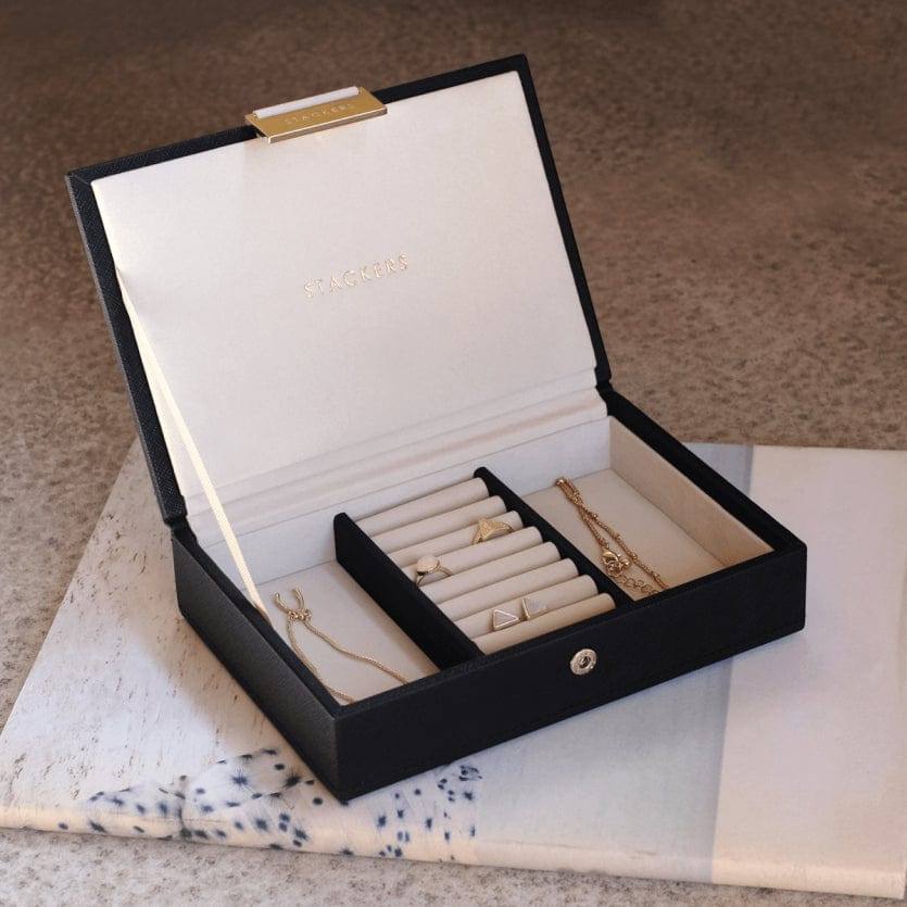 Jewellery Box with Lid Small - Black - Image 6