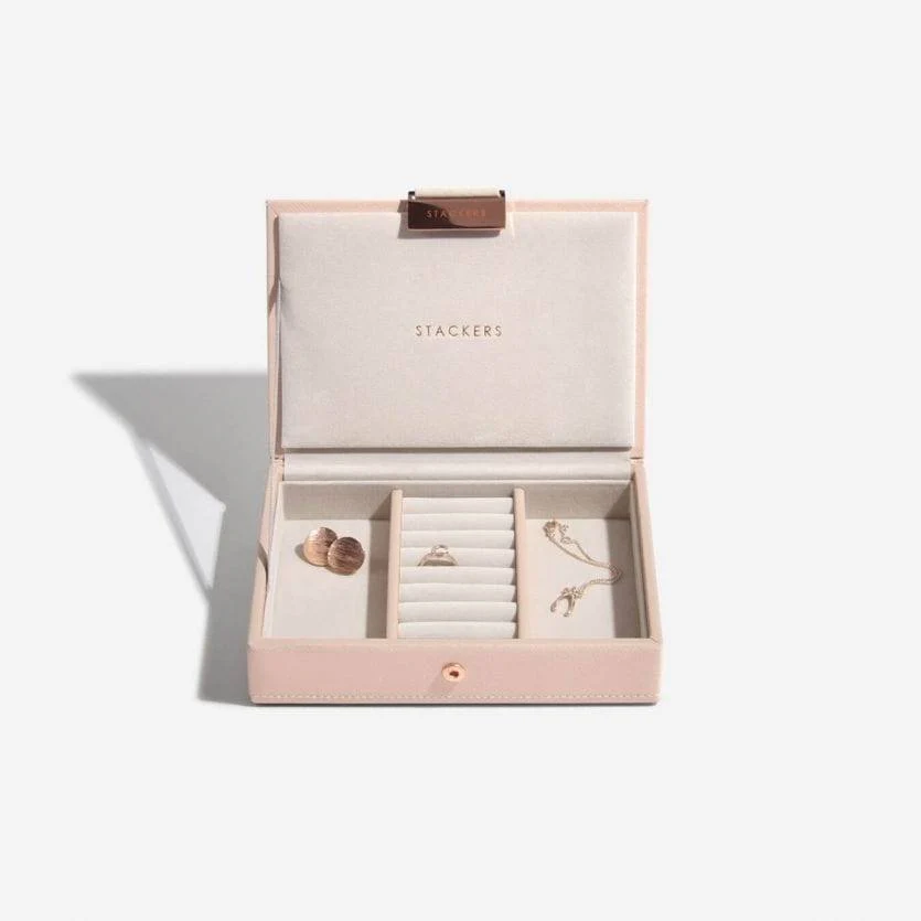 Jewellery Box with Lid Small - Blush Pink - Image 4