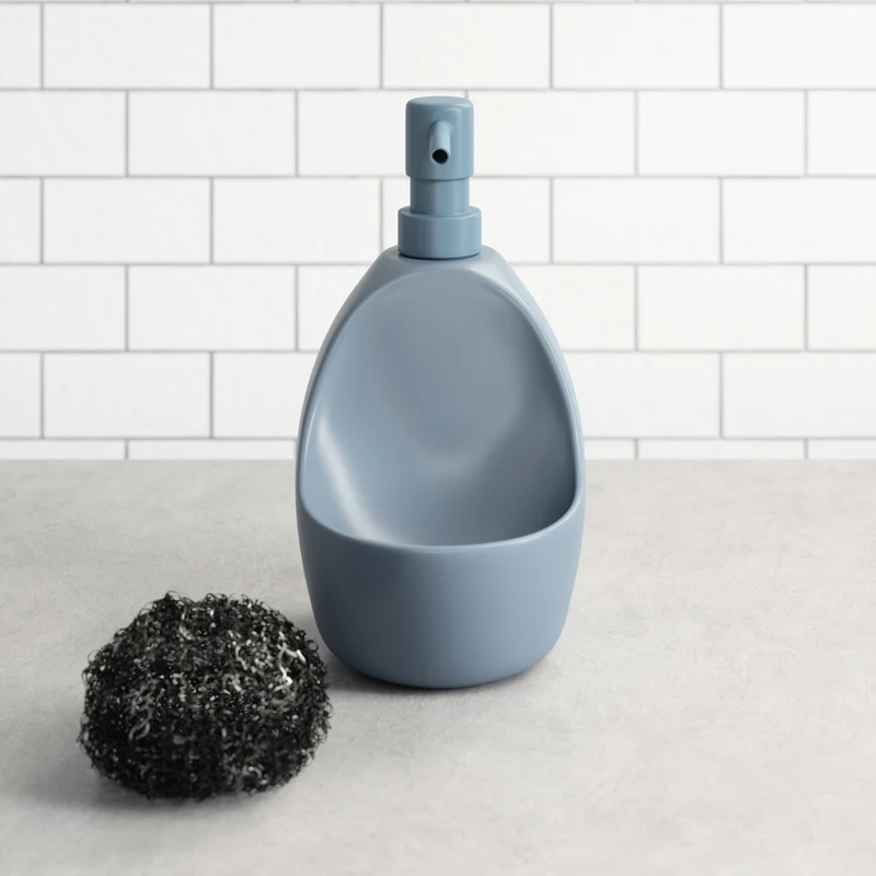 Joey Kitchen Soap Pump with Scrub - Blue - Image 6
