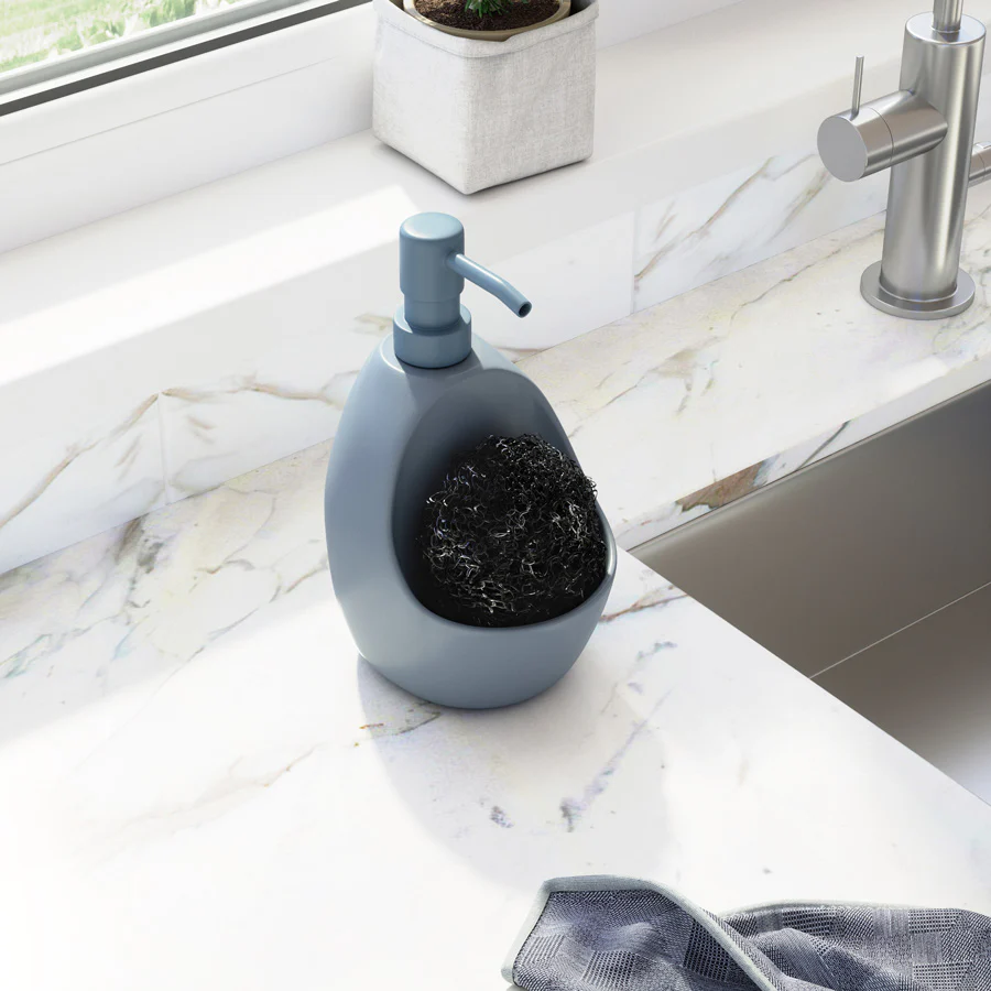Joey Kitchen Soap Pump with Scrub - Blue - Image 7