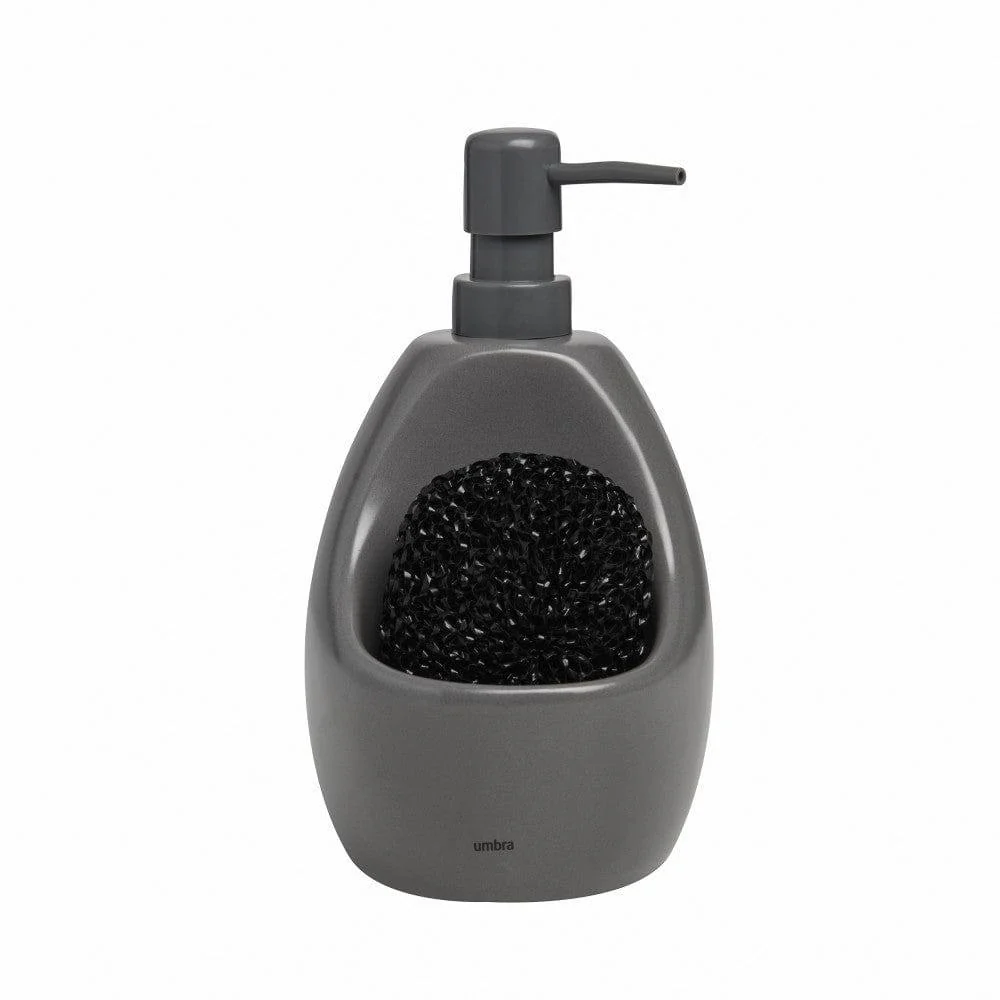 Joey Kitchen Soap Pump with Scrub - Charcoal - Image 2