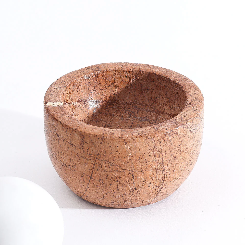 Joie Marble Mortar and Pestle Set - Brown White - Image 5