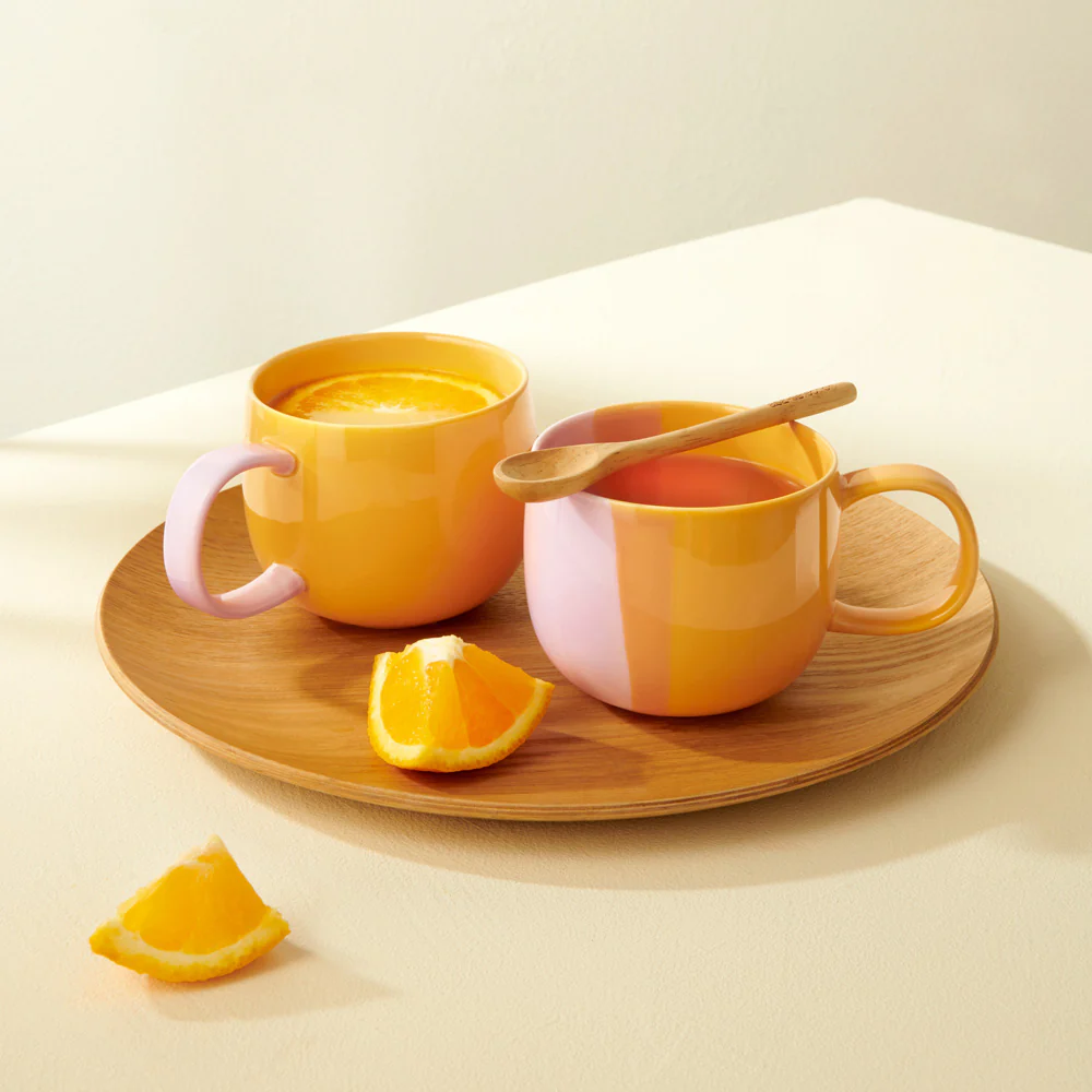 Joy Coffee Mug - Yellow Pink - Image 4
