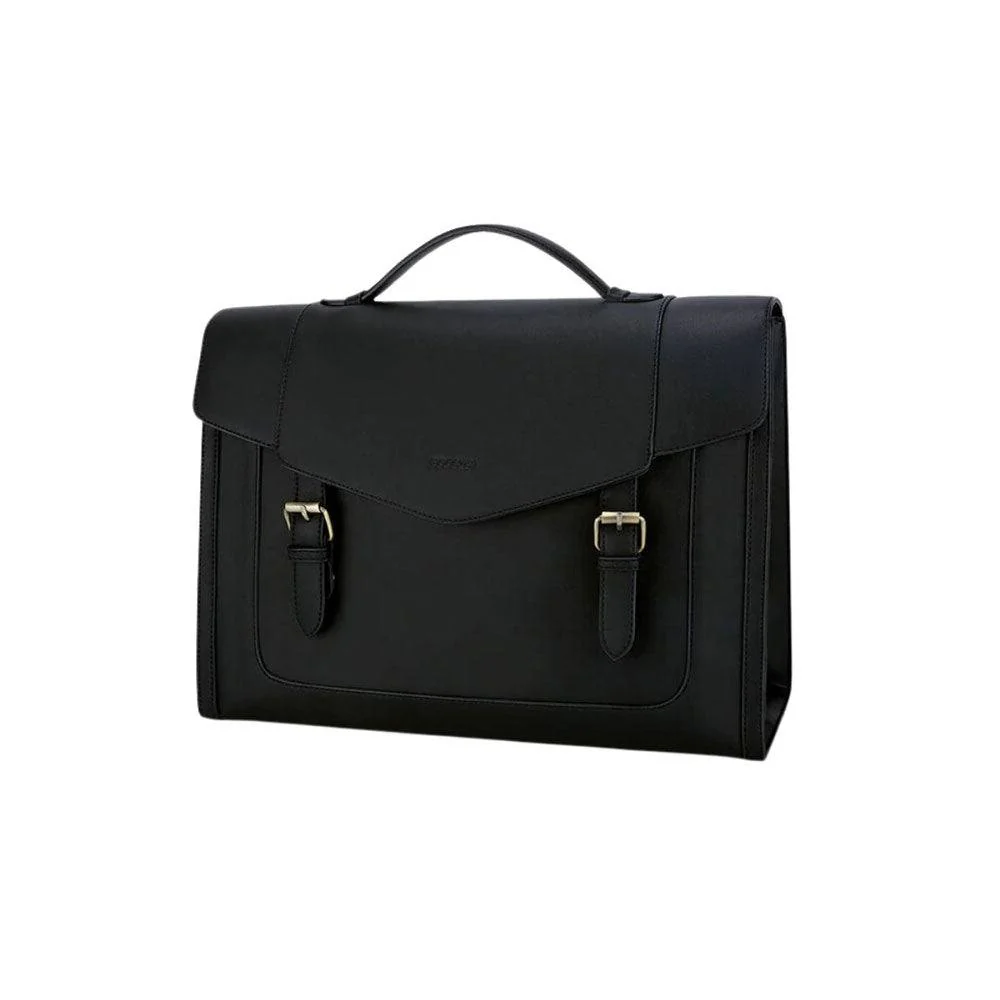 Julie Vintage Briefcase - Black - Image 8