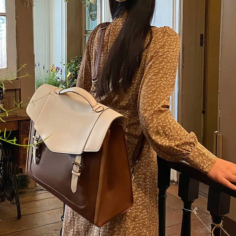 Julie Vintage Briefcase - Tan - Image 2