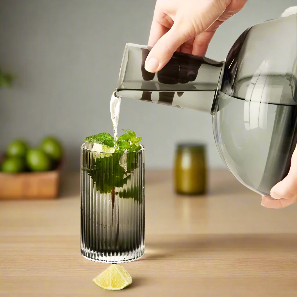 Juna Water Carafe with Tumbler - Smoke - Image 4