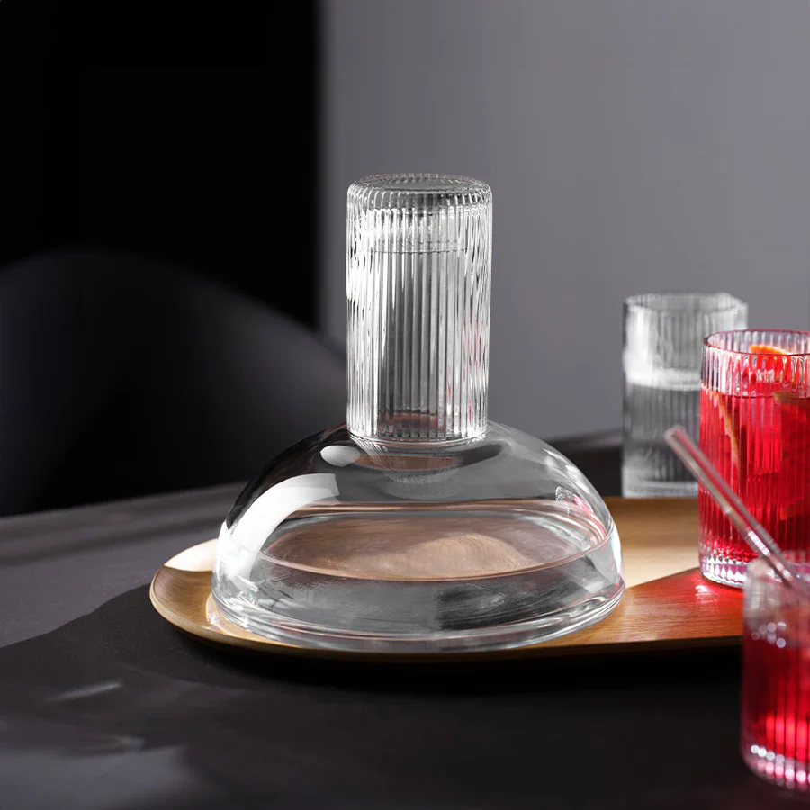 Juna Water Carafe with Tumbler 1300ml - Clear - Image 2