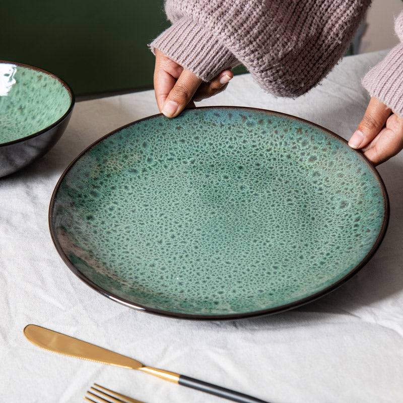 Juniper Dinner Plate - Basil Green - Image 2
