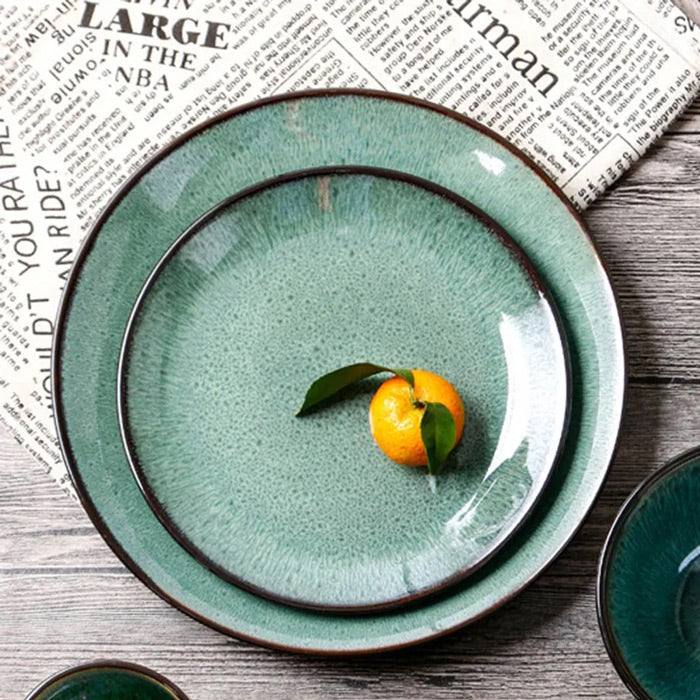 Juniper Dinner Plate - Basil Green - Image 6