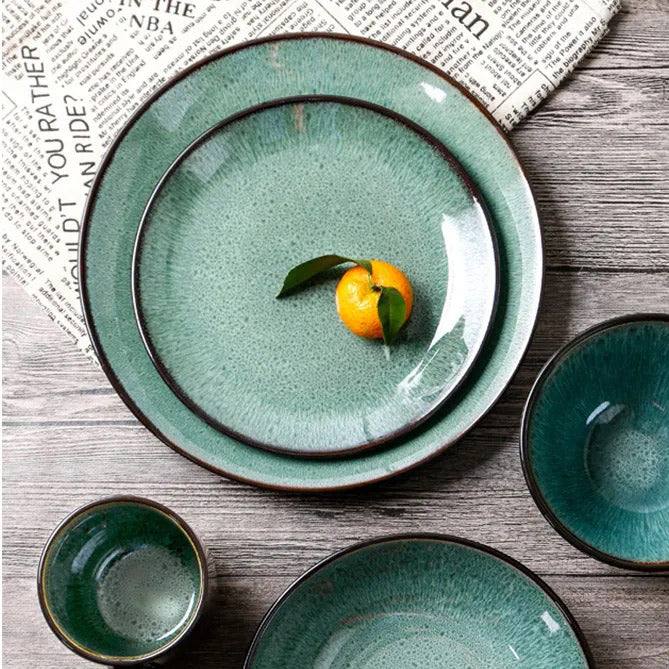 Juniper Dinner Plate - Basil Green - Image 8