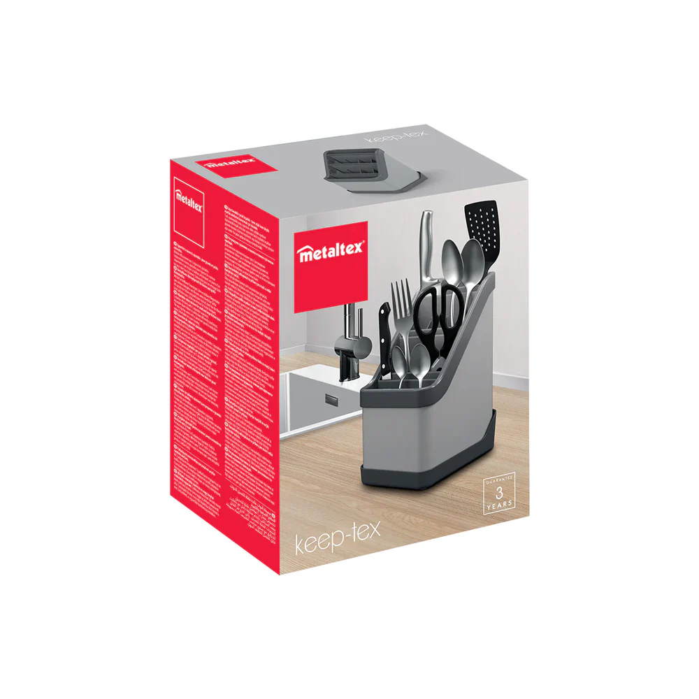 Keeptex Adjustable Cutlery Drainer - Grey - Image 5
