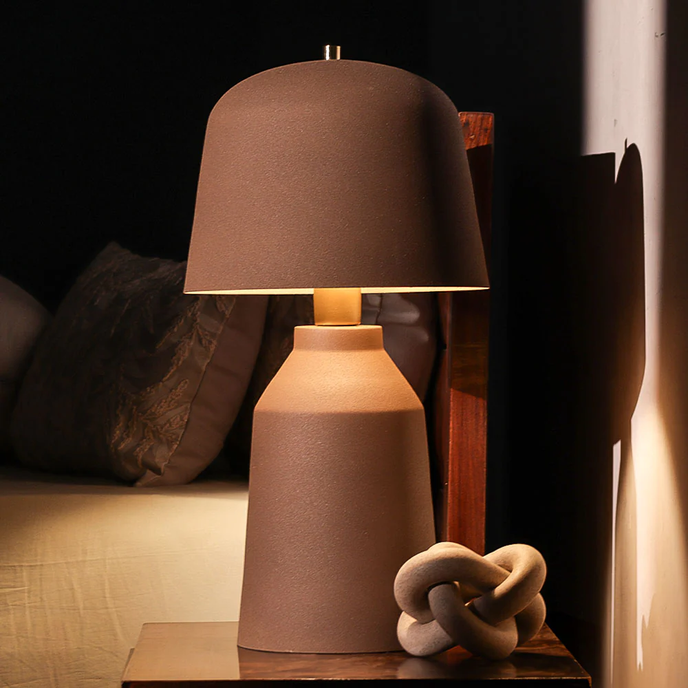 Kelsey Tapered Table Lamp XL - Brown - Image 4